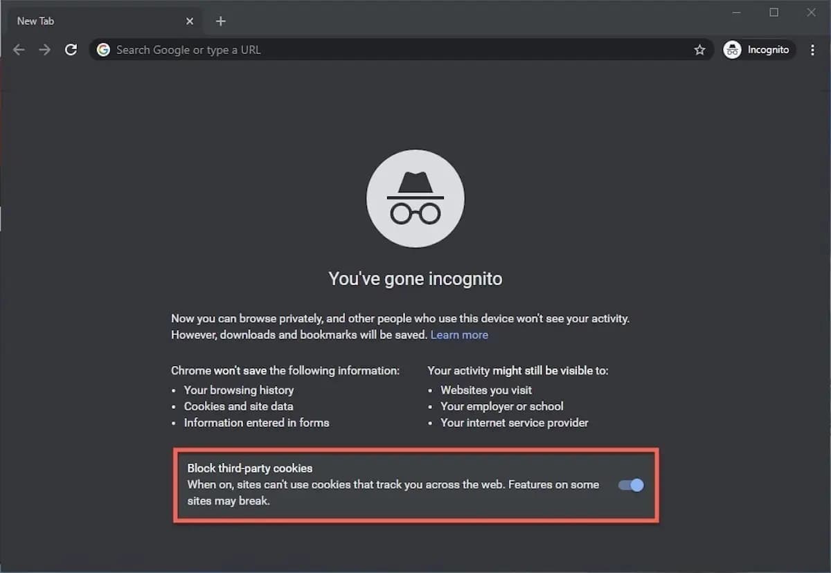 ဘာပဲလုပ်လုပ် Chrome မသိစေဖို့။